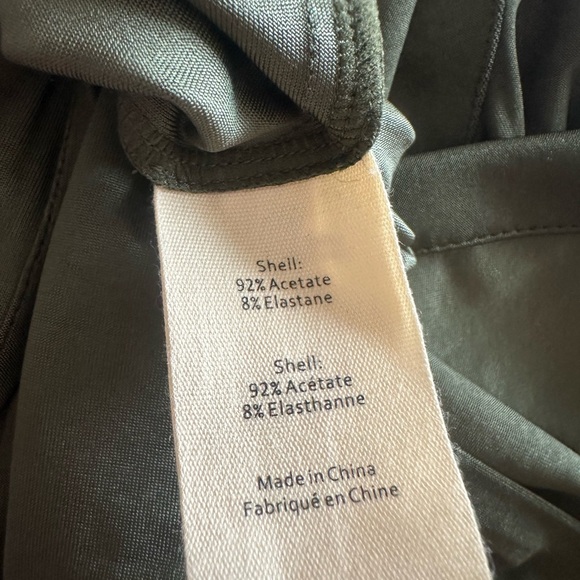 L'agence Rivi Midi Shirt Dress Olive Green XS Utility Business Casual Luxury - Picture 10 of 13